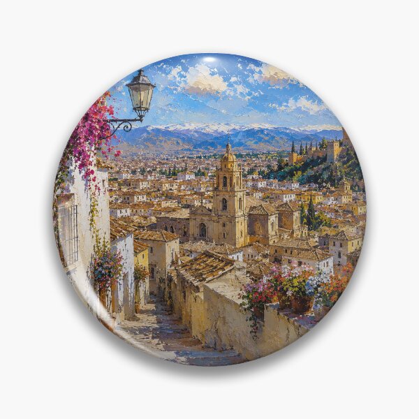 Item preview, A painting of Granada, Spain – A Beautiful city in Europe. designed and sold by GalleryKauffeld.