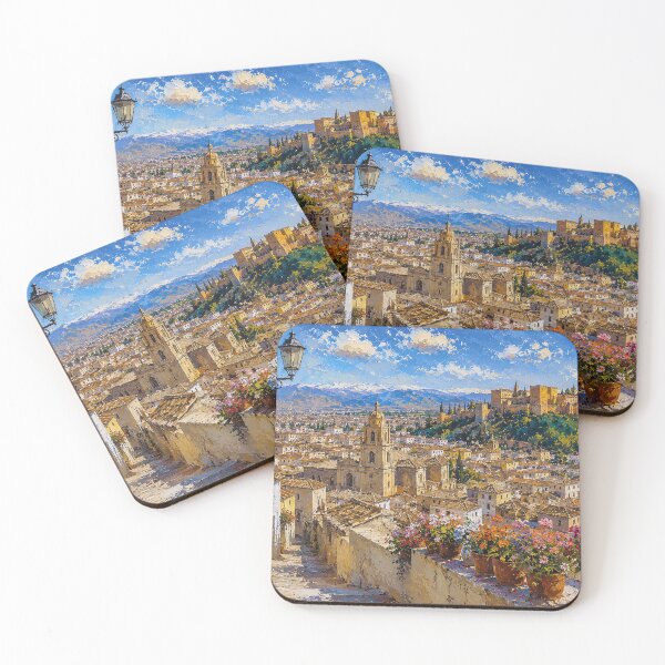 Item preview, A painting of Granada, Spain – A Beautiful city in Europe. designed and sold by GalleryKauffeld.