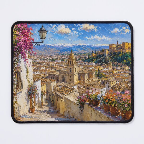 Item preview, A painting of Granada, Spain – A Beautiful city in Europe. designed and sold by GalleryKauffeld.