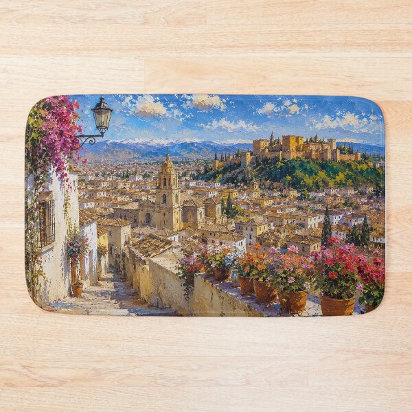 Item preview, A painting of Granada, Spain – A Beautiful city in Europe. designed and sold by GalleryKauffeld.