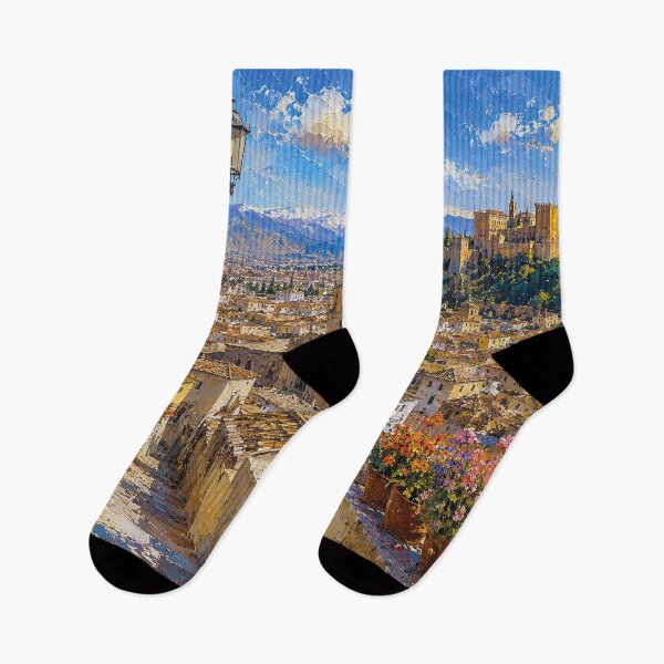 Item preview, A painting of Granada, Spain – A Beautiful city in Europe. designed and sold by GalleryKauffeld.