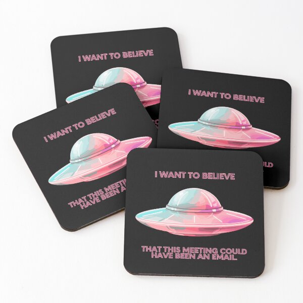 Item preview, I Want To Believe Meeting Could Be An Email Funny Parody designed and sold by Mircea786.