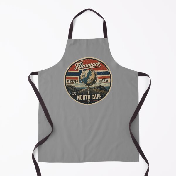 Item preview, Nordkapp North Cape Norway Motorcycle Van Life Sticker TShirt 21 designed and sold by OuterShellUK.