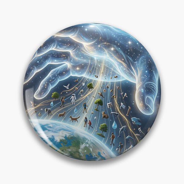 Item preview, Cosmic Hand of Gravity Orbiting Earth Physics Art designed and sold by Michaelragheb.