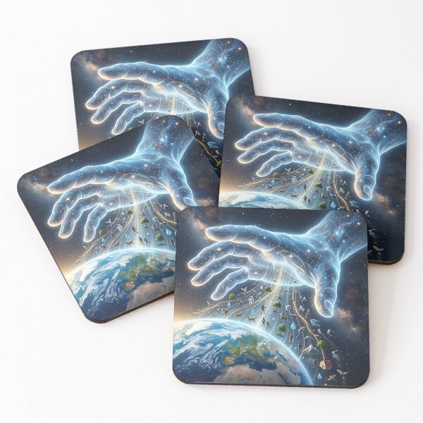 Item preview, Cosmic Hand of Gravity Orbiting Earth Physics Art designed and sold by Michaelragheb.