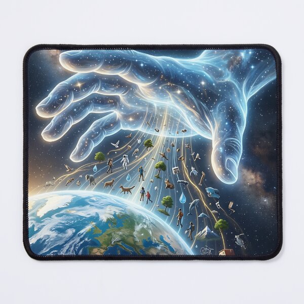 Item preview, Cosmic Hand of Gravity Orbiting Earth Physics Art designed and sold by Michaelragheb.
