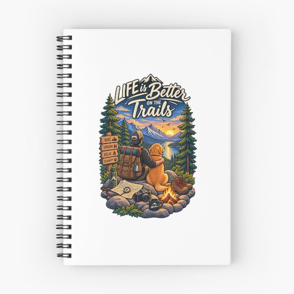 Item preview, Vintage Hiking Dog Mountain Adventure Illustration designed and sold by lovepower.