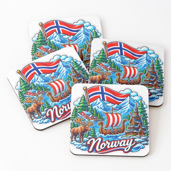 Item preview, Norway Viking Adventure – Fjords, Longship & Nordic Mountains designed and sold by ChicClicker.