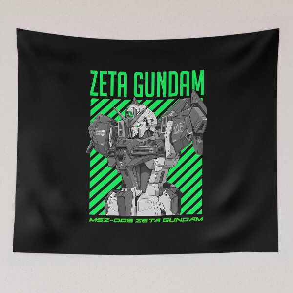 Item preview, black white neon MSZ-006 Zeta Gundam full colour illustration VECTOR art hand draw  designed and sold by sabartgunpla.