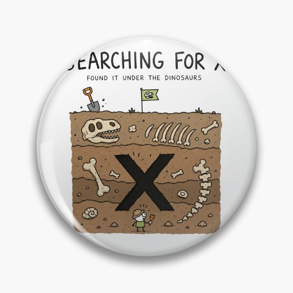 Item preview, Searching For X Funny Math Dinosaur Paleontology Back To School Student Humor designed and sold by MonkiFlipp.