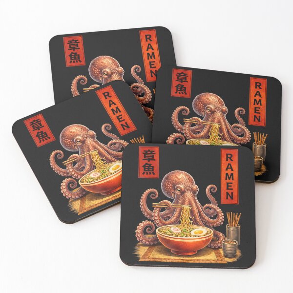 Item preview, Octopus Ramen Japanese Art Funny Anime Graphic Tee Kawaii designed and sold by ClairLuther571.
