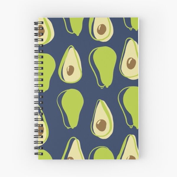 Item preview, Cute Avocado Seamless Pattern Navy Blue Fruit Art designed and sold by LYAN-STORE.