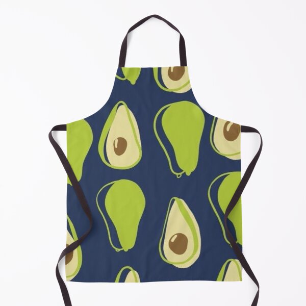 Item preview, Cute Avocado Seamless Pattern Navy Blue Fruit Art designed and sold by LYAN-STORE.