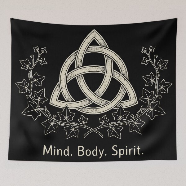Item preview, Triquetra Celtic Knot Mind Body Spirit T-Shirt designed and sold by Sekla-Studio.