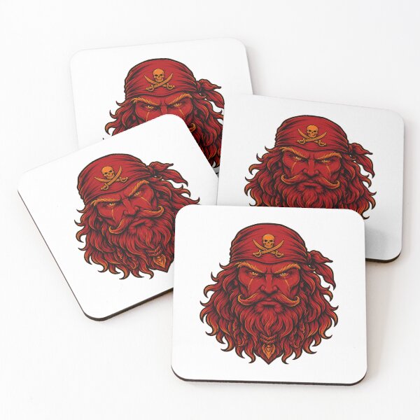 Item preview, Fierce Pirate Captain Redbeard Art designed and sold by MeneesStefano.