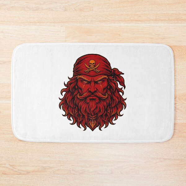 Item preview, Fierce Pirate Captain Redbeard Art designed and sold by MeneesStefano.
