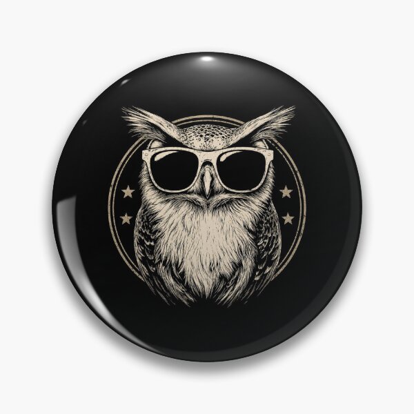 Item preview, Retro Cool Owl Wearing Sunglasses Vintage Bird designed and sold by Moizento.
