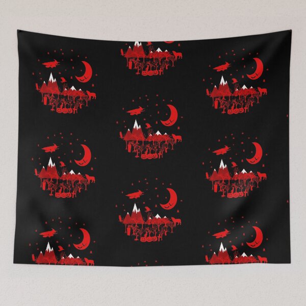 Item preview, Witch, Wolf, Raven and Pumpkins  designed and sold by MephobiaDesigns.