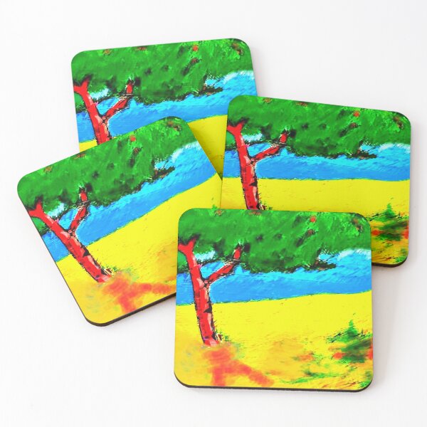 Item preview, Red tree landscape No. 4 designed and sold by Carol Ames .