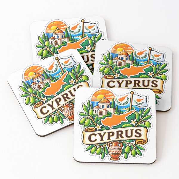 Item preview, Cyprus Travel Souvenir – Mediterranean Island Art designed and sold by ChicClicker.