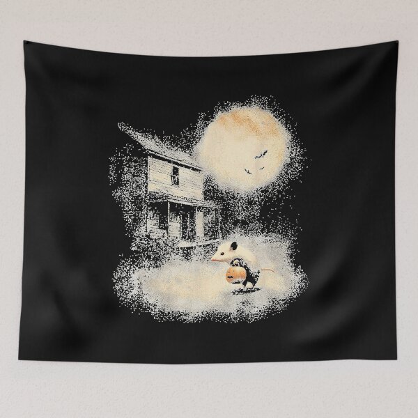 Item preview, Vintage Opossum Halloween Funny Possum Pumpkin Spooky Moon designed and sold by GalenoHenley.