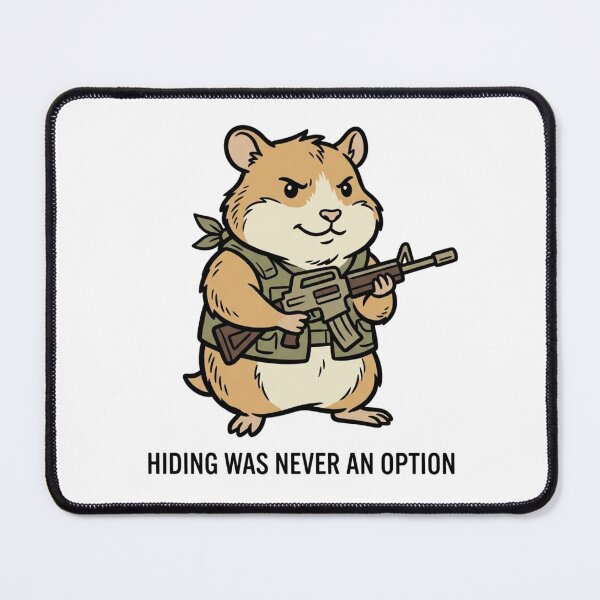 Item preview, Tactical Hamster Hiding Was Never An Option Funny Guinea Pig Military Gun Humor designed and sold by raedattia.