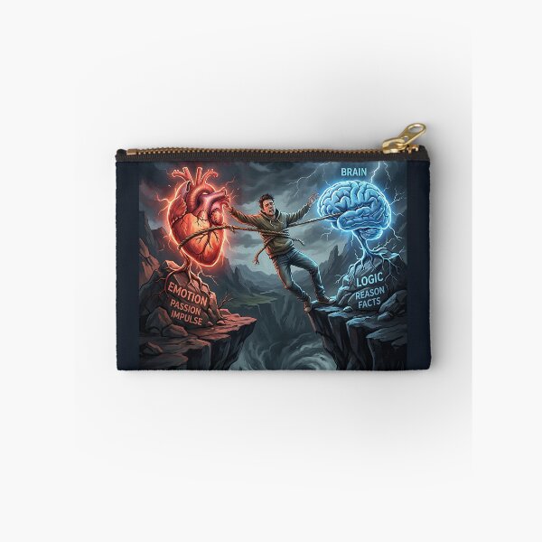 Item preview, Heart vs Brain Tug of War Inner Conflict designed and sold by Michaelragheb.
