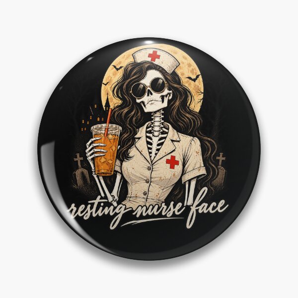 Item preview, Resting Nurse Face Shirt, Halloween Nurse designed and sold by m-smith-bear.