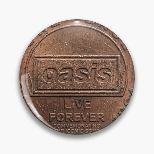 Item preview, Oasis Live forever 1 pence designed and sold by PENNYPICTURE.