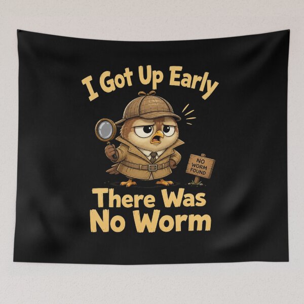 Item preview, I Got Up Early There Was No Worm designed and sold by TheEndDesign.