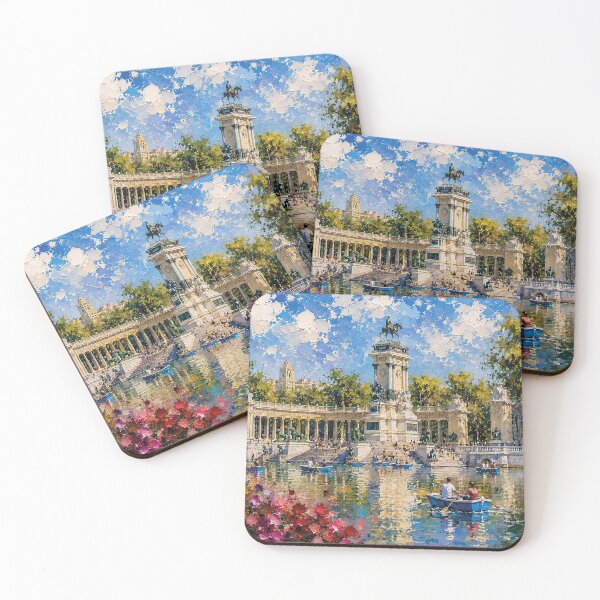 Item preview, Parque del Buen Retiro - Madrid in Spain painting. designed and sold by GalleryKauffeld.