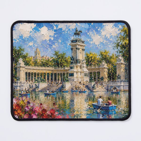 Item preview, Parque del Buen Retiro - Madrid in Spain painting. designed and sold by GalleryKauffeld.