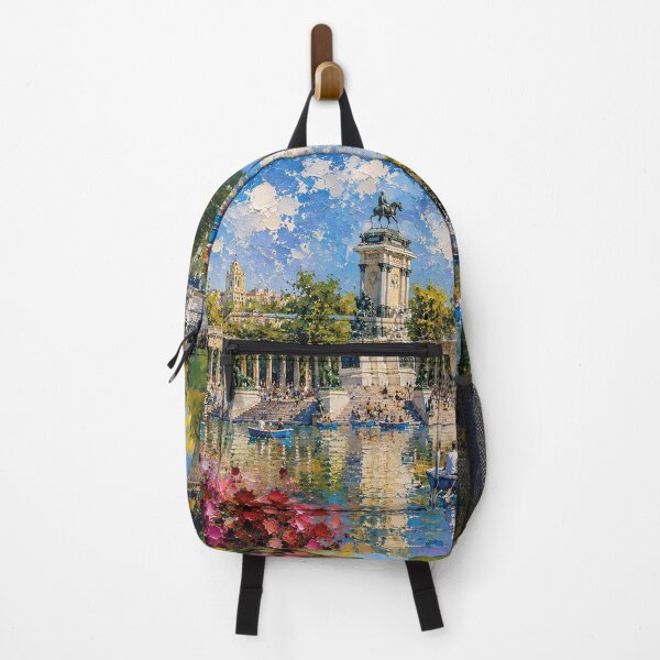 Item preview, Parque del Buen Retiro - Madrid in Spain painting. designed and sold by GalleryKauffeld.