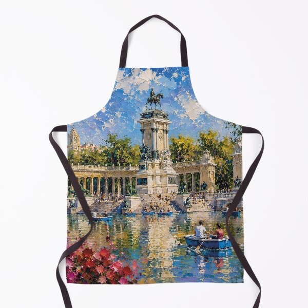 Item preview, Parque del Buen Retiro - Madrid in Spain painting. designed and sold by GalleryKauffeld.