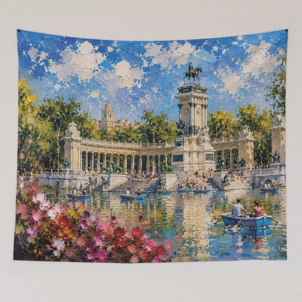 Item preview, Parque del Buen Retiro - Pintura de Madrid en España. designed and sold by GalleryKauffeld.