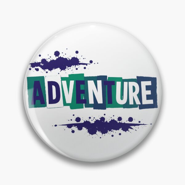 Item preview, ADVENTURE Cool Tone Ransom Note Typography designed and sold by GabeMountainArt.