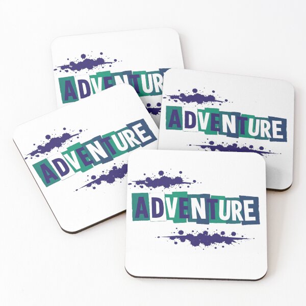 Item preview, ADVENTURE Cool Tone Ransom Note Typography designed and sold by GabeMountainArt.
