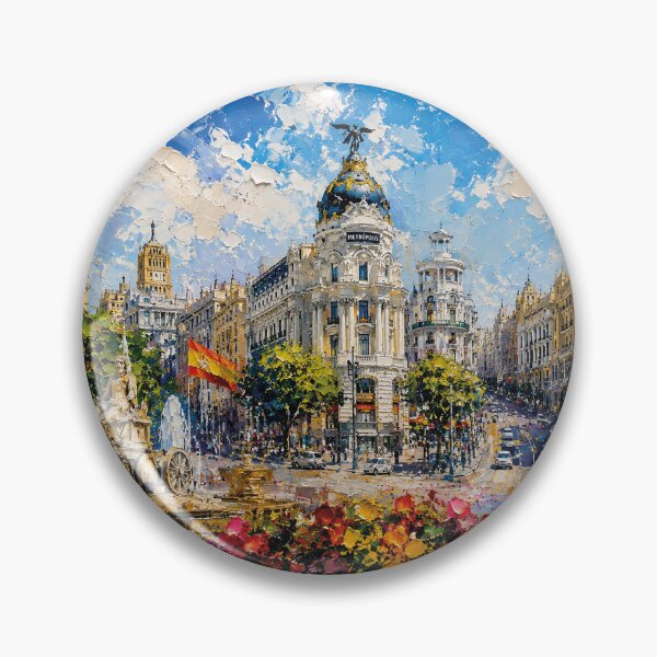 Item preview, Madrid Spain – Beautiful Capital City Painting designed and sold by GalleryKauffeld.