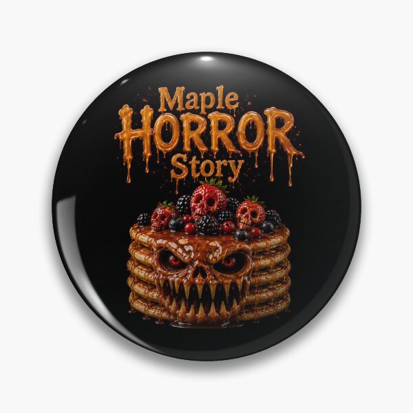 Item preview, Historia de terror de Maple - Monstruo de panqueques de terror - Lámina de arte oscuro designed and sold by HorrorWorldWeb.