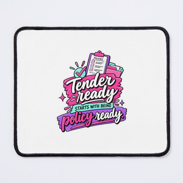 Item preview, Tender Ready Starts With Being Policy Ready | Funny Bid & Proposal Design designed and sold by winningbiz.