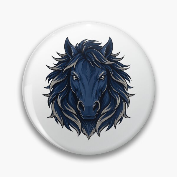 Item preview, Majestic Dark Blue Horse Head Art designed and sold by MeneesStefano.