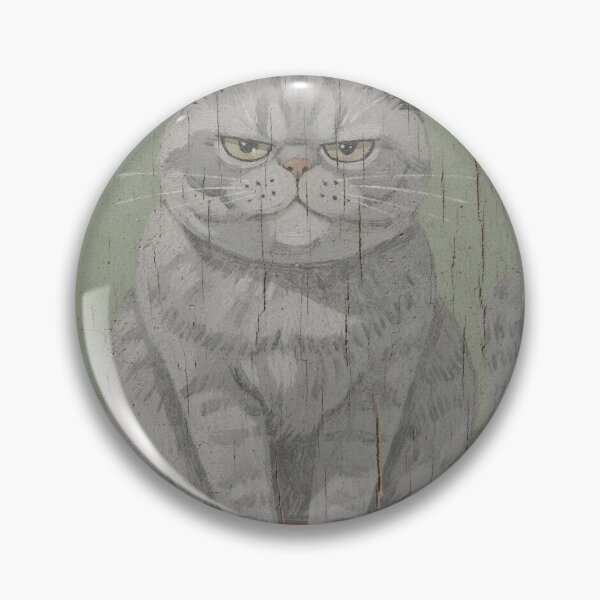 Item preview, Skeptical British Shorthair Judging Your Playlist Folk Art designed and sold by PictorialWhimsy.