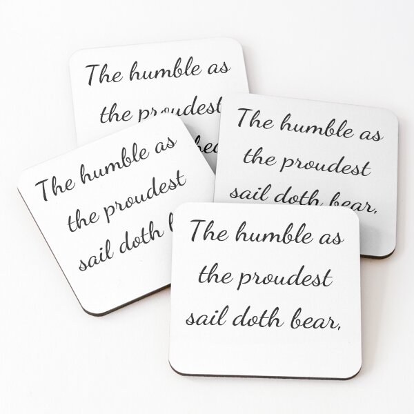 Item preview, “The humble as the proudest sail doth bear,” - handwriting black designed and sold by ariksworld.