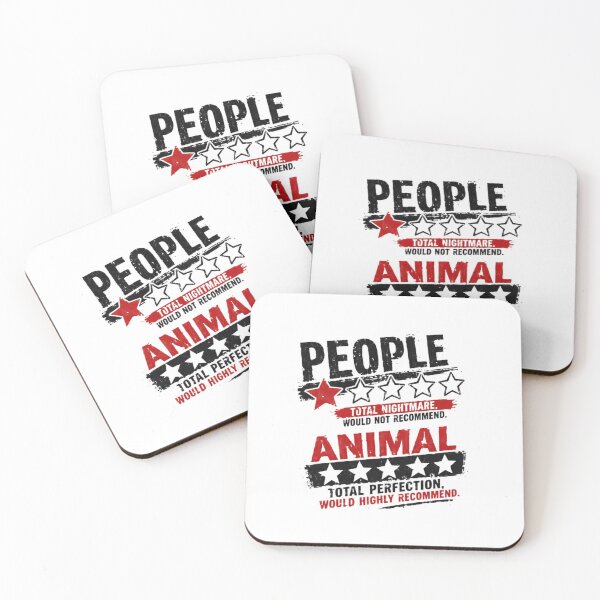 Item preview, People Total Nightmare. Would Not Recommend. Animal Total Perfection. Would Highly Recommend. Funny Pet Lover Introvert Misanthrope designed and sold by JonesFlora2025.