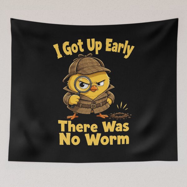 Item preview, I Got Up Early There Was No Worm designed and sold by TheEndDesign.