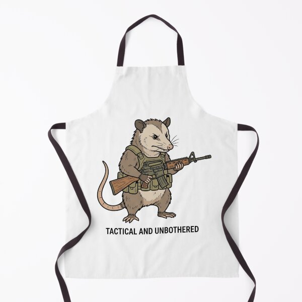 Item preview, Tactical Possum Tactical And Unbothered Funny Opossum Military Gun Humor designed and sold by raedattia.