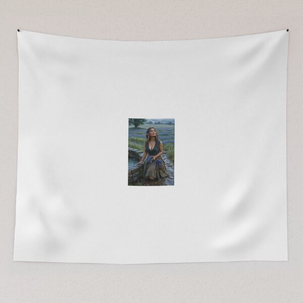 Item preview, Elf Maiden with Bluebonnet Flowers designed and sold by CathryneDelamort.