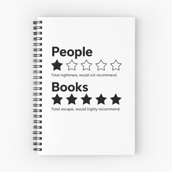 Item preview, People Total Nightmare Would Not Recommend Books Total Escape Would Highly Recommend Book Lover Introvert Reader designed and sold by JonesFlora2025.