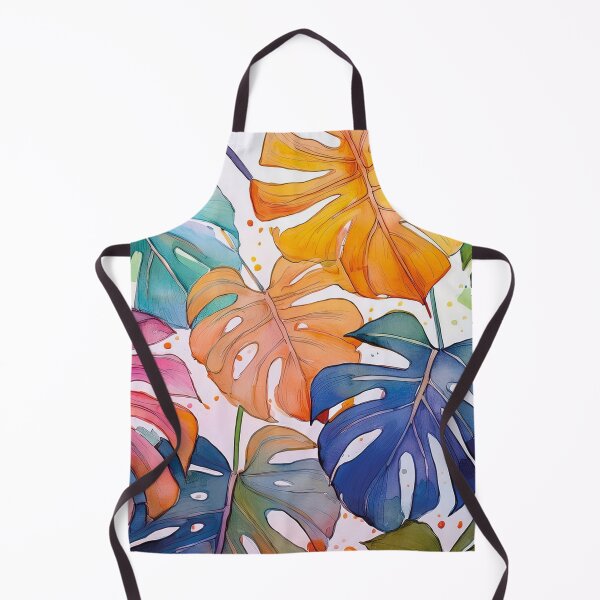Item preview, Tropical Monstera Leaves Watercolor | Vibrant Botanical Jungle Art designed and sold by Becky-Poppins.