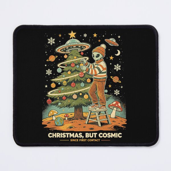 Item preview, Christmas But Cosmic Alien Decorating Tree designed and sold by NatalieJeans.